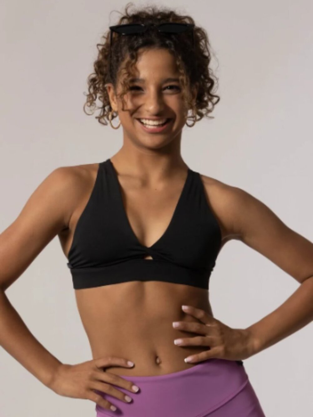 Tiger Friday Twisted Sister Bralette Onyx Black Child XL (Runs Small / Child L)